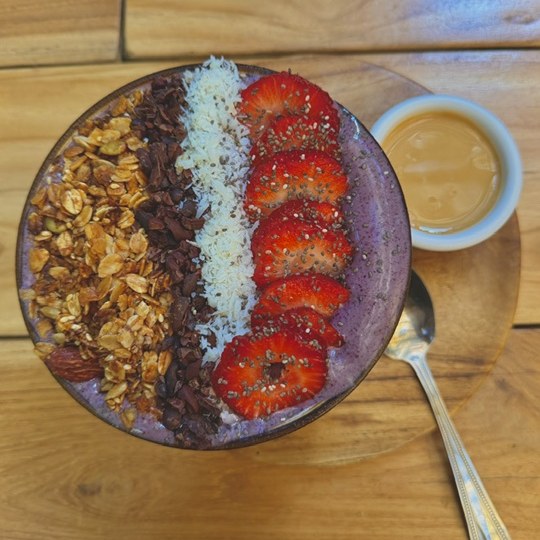 Fresh tropical breakfast